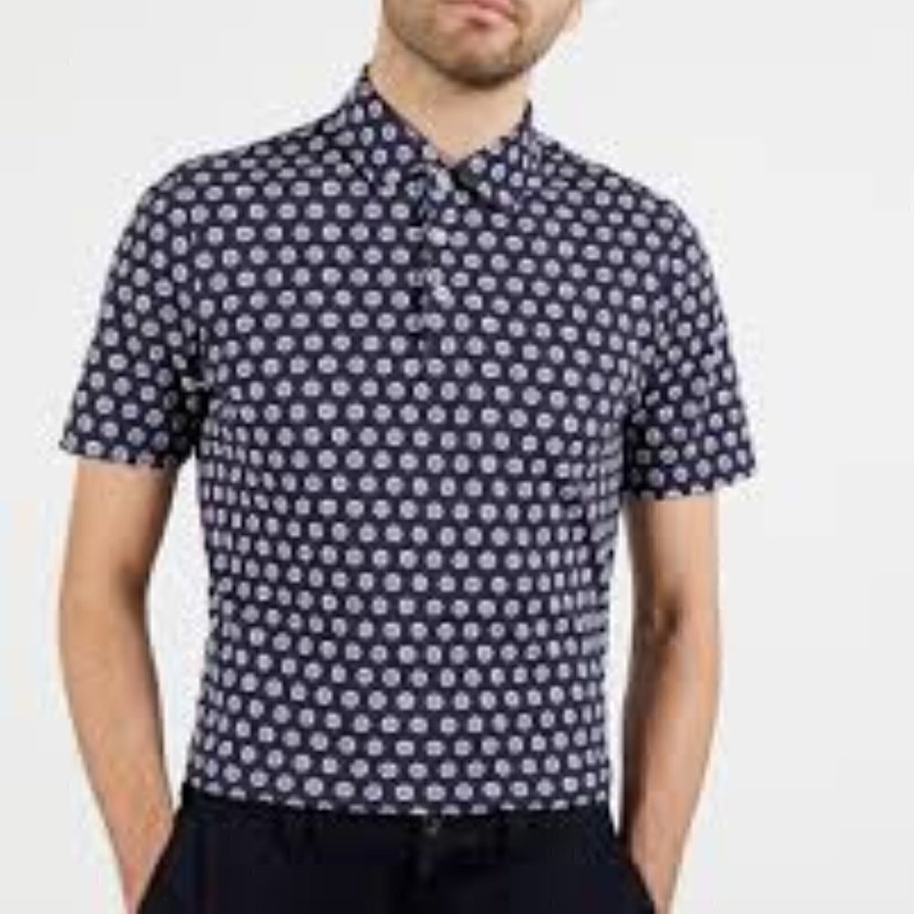 Ted Baker London Edaname Polo Shirt in Blue 5/XL - Picture 2 of 11